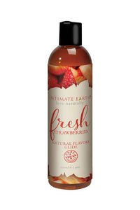 Thumbnail for Intimate Earth - Nature Flavours Glides - Fresh Strawberries - 4oz - Stag Shop