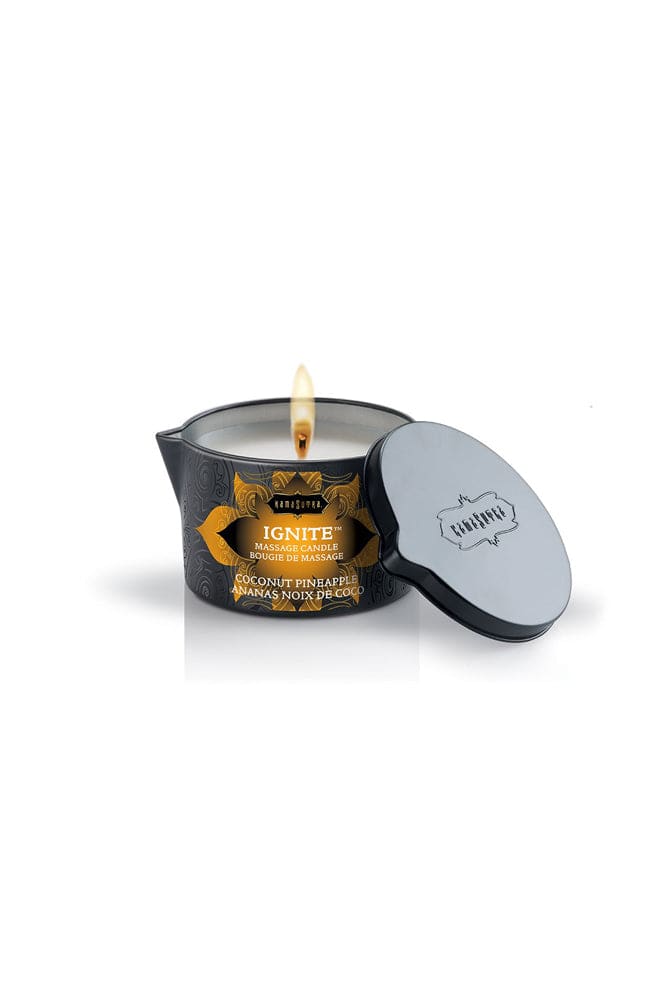 Kama Sutra - Ignite Massage Oil Candle - Coconut Pineapple - Stag Shop