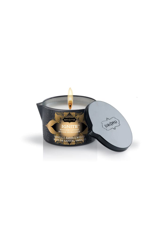 Kama Sutra - Massage Oil Candle - Vanilla Sandalwood - Stag Shop