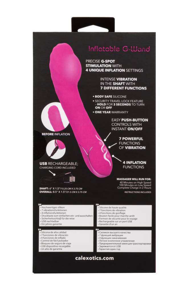 Cal Exotics - Insatiable G Inflatable - G Wand - Pink - Stag Shop