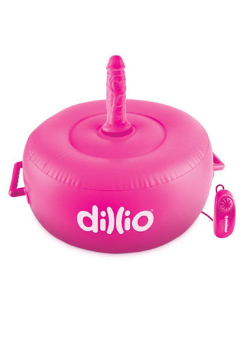 Pipedream - Dillio - Vibrating Inflatable Hot Seat Set - Pink - Stag Shop