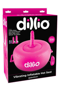 Thumbnail for Pipedream - Dillio - Vibrating Inflatable Hot Seat Set - Pink - Stag Shop