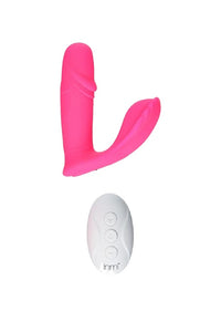 Thumbnail for XR Brands - Inmi - Panty Thumper Vibrator with Remote - Pink - Stag Shop