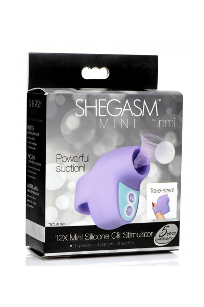 XR Brands - Inmi - Shegasm Mini Clitoral Stimulator - Purple - Stag Shop