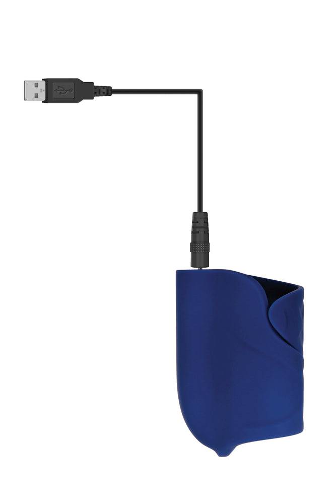 Evolved - Gender X - Ins & Outs Dildo & Stroker Set - Blue - Stag Shop