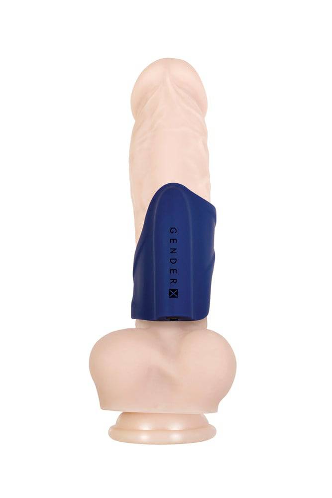 Evolved - Gender X - Ins & Outs Dildo & Stroker Set - Blue - Stag Shop
