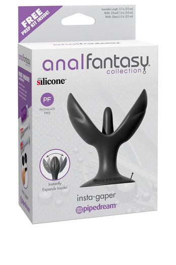 Pipedream - Anal Fantasy - Insta-Gaper Butt Plug - Black - Stag Shop