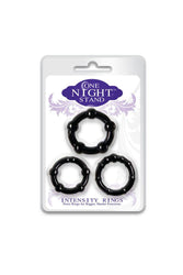 Evolved - One Night Stand - Intensity Cock Ring Set - Black - Stag Shop