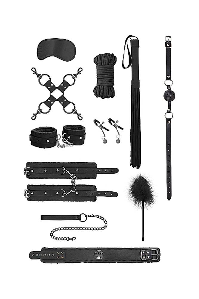 Ouch by Shots Toys - Intermediate Bondage Kit - Black - Stag Shop