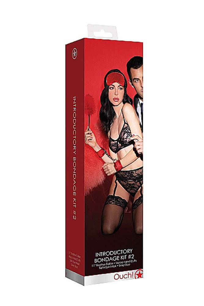 Ouch by Shots Toys - Introductory Bondage Kit 2 - Red - Stag Shop