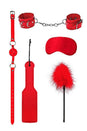 Ouch by Shots Toys - Introductory Bondage Kit 4 - Red - Stag Shop