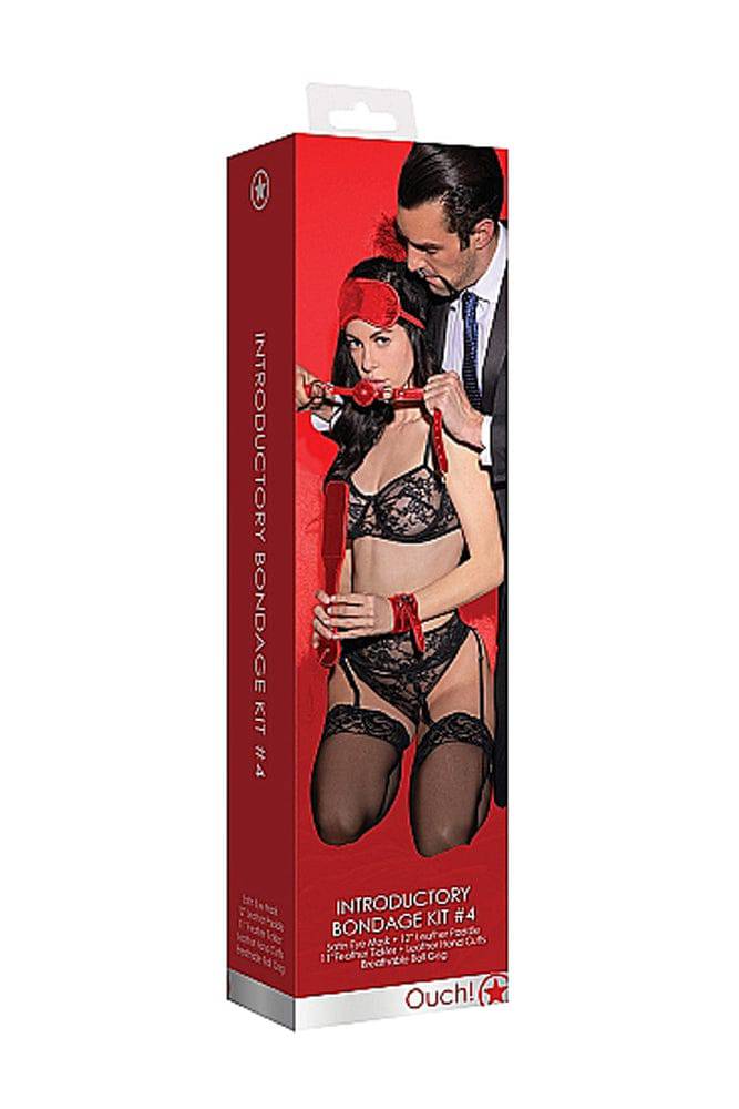 Ouch by Shots Toys - Introductory Bondage Kit 4 - Red - Stag Shop