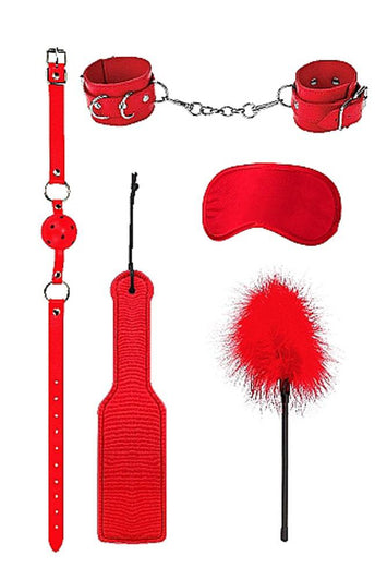 Ouch by Shots Toys - Introductory Bondage Kit 4 - Red - Stag Shop