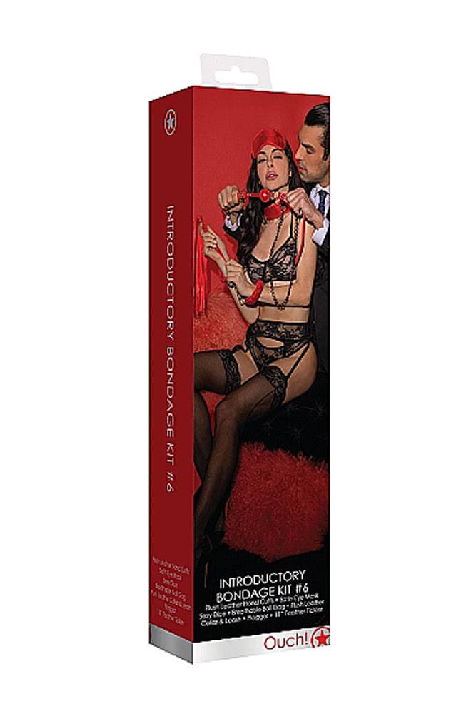 Ouch by Shots Toys - Introductory Bondage Kit 6 - Red - Stag Shop