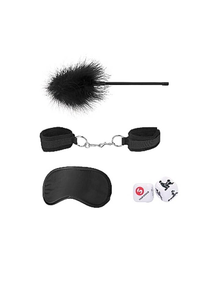 Ouch by Shots Toys - Black & White - Introductory Bondage Kit #2 - Black - Stag Shop