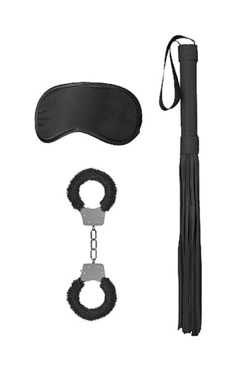 Ouch by Shots Toys - Black & White - Introductory Bondage Kit #1 - Black - Stag Shop