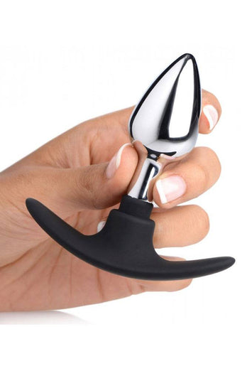 XR Brands - Master Series - Dark Invader Metal and Silicone Anal Plug - Stag Shop