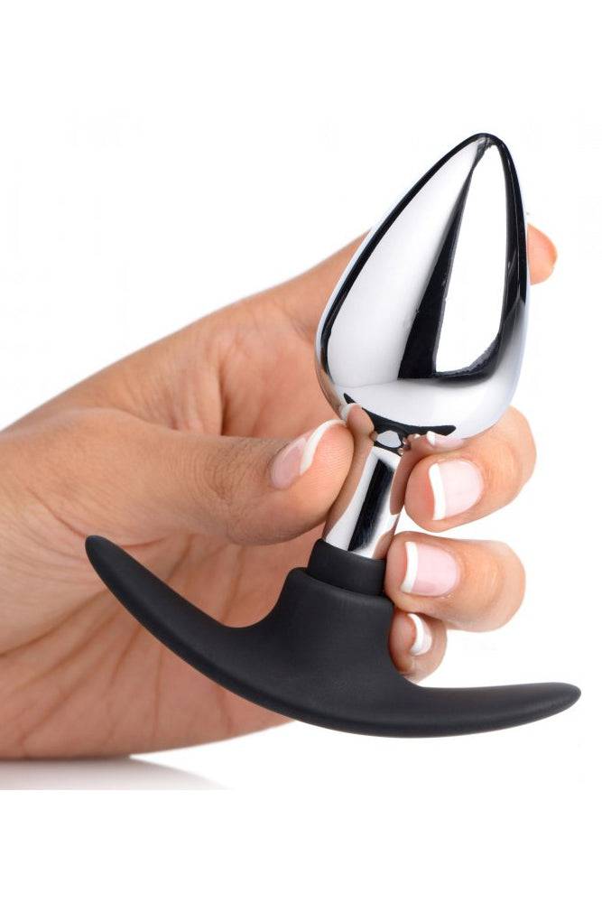 XR Brands - Master Series - Dark Invader Metal and Silicone Anal Plug - Stag Shop