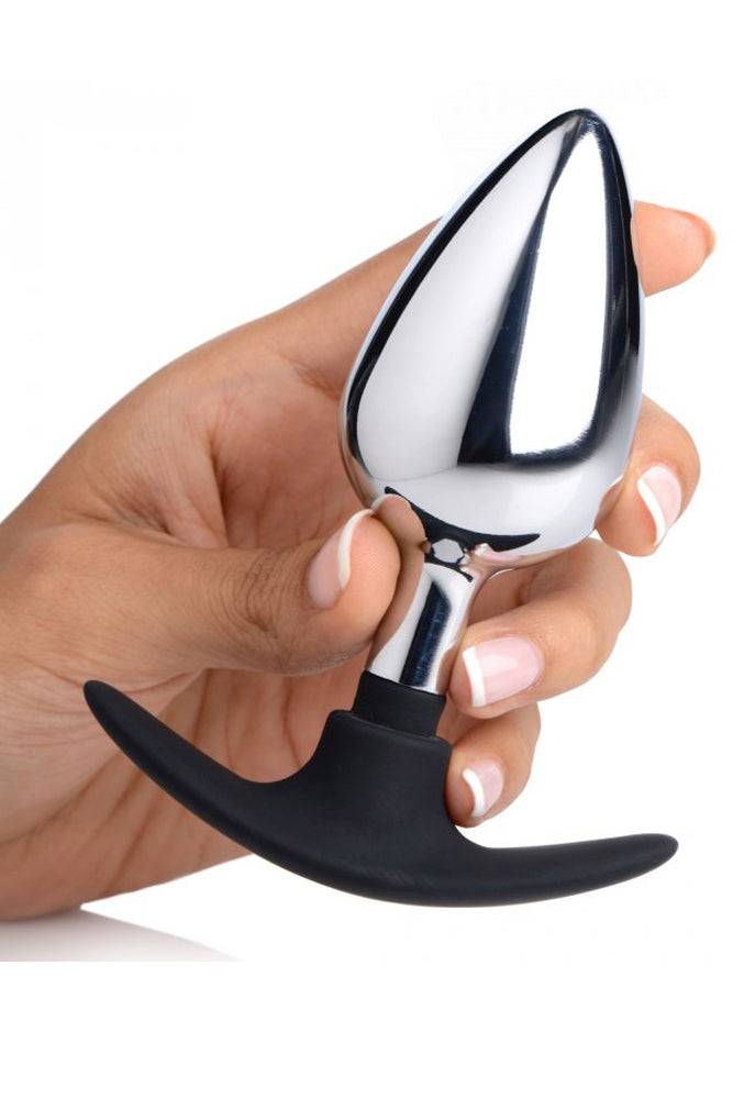 XR Brands - Master Series - Dark Invader Metal and Silicone Anal Plug - Stag Shop