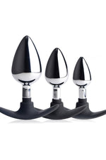 XR Brands - Master Series - Dark Invader Metal and Silicone Anal Plug