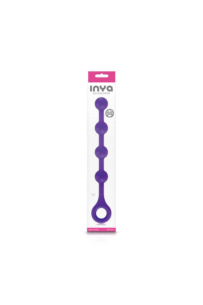 NS Novelties - INYA - Soft Balls Anal Beads Petite - Purple - Stag Shop