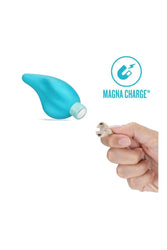 Blush Novelties - Gaia - Eco Caress Mini Vibrator - Teal - Stag Shop