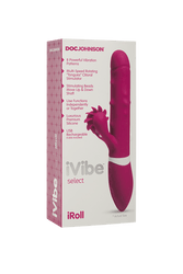Doc Johnson - iVibe - iRoll Dual Vibrator - Pink - Stag Shop