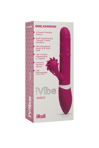 Doc Johnson - iVibe - iRoll Dual Vibrator - Pink - Stag Shop