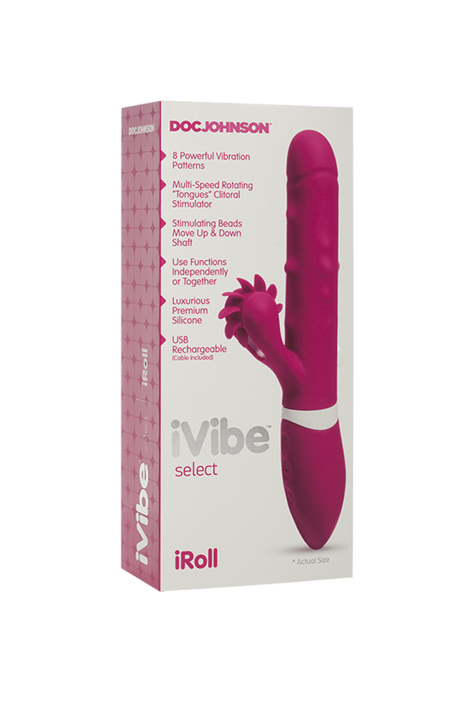 Doc Johnson - iVibe - iRoll Dual Vibrator - Pink - Stag Shop