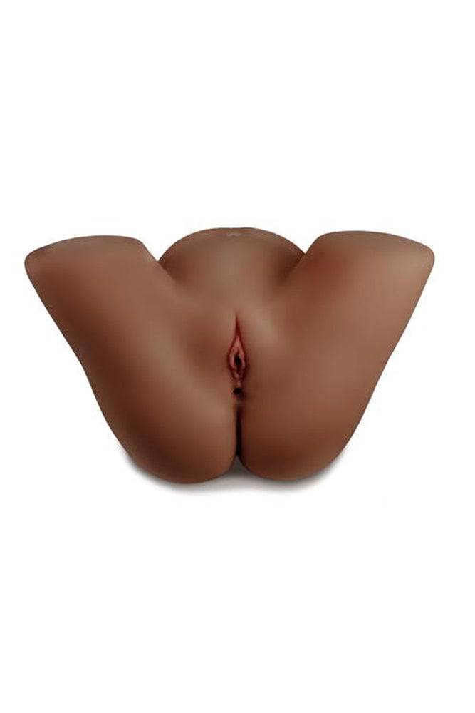 Topco - Cyberskin Elite - Jackhammer Multi-Sensation Pussy & Ass - Dark - Stag Shop