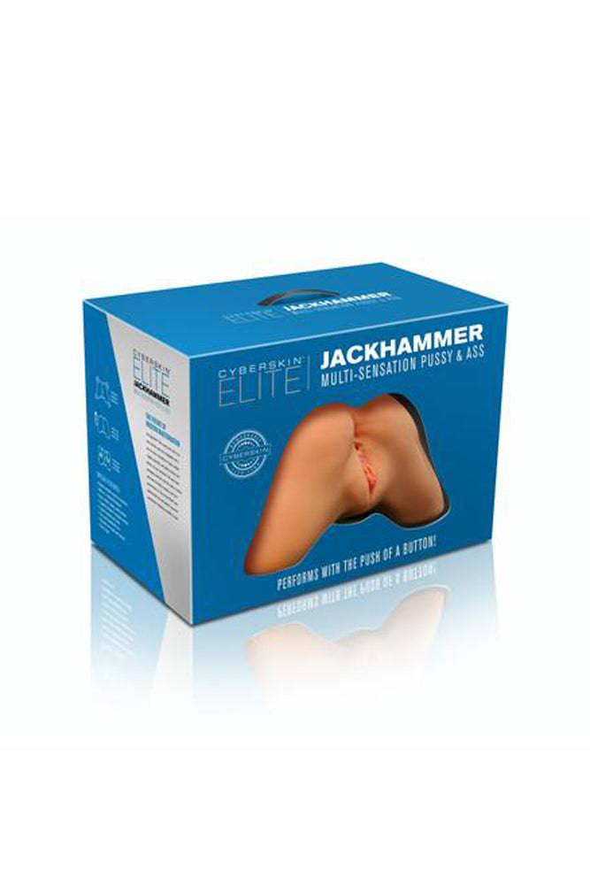 Topco - Cyberskin Elite - Jackhammer Multi-Sensation Pussy & Ass - Light - Stag Shop