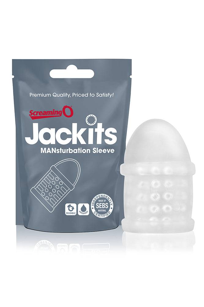 Screaming O - Jackits MANsturbation Sleeve - Clear - Stag Shop