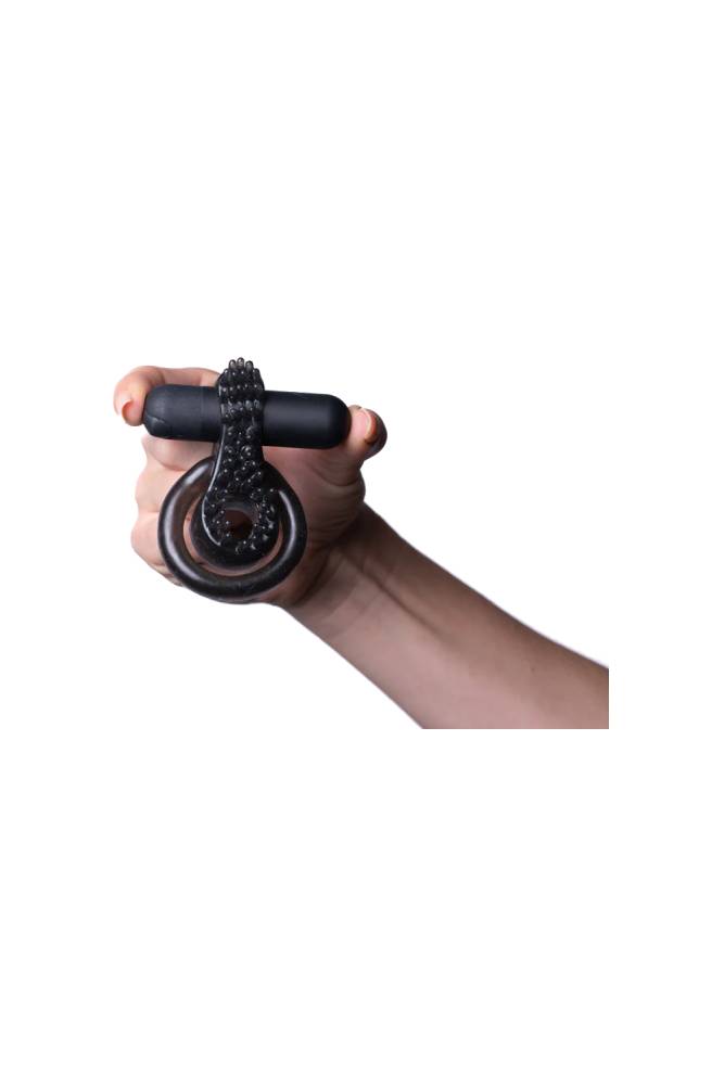 Maia Toys - Jagger Rechargeable Vibrating Cock Ring - Black - Stag Shop