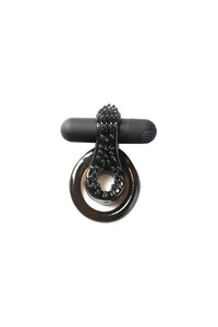 Thumbnail for Maia Toys - Jagger Rechargeable Vibrating Cock Ring - Black - Stag Shop