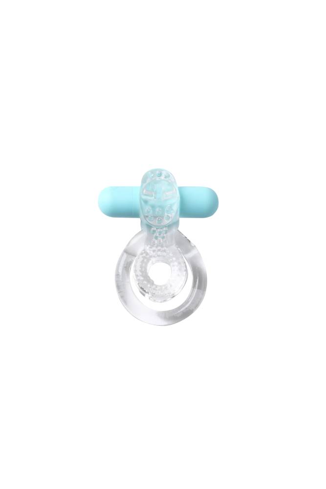 Maia Toys - Jayden Rechargeable Vibrating Cock Ring - Clear - Stag Shop