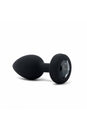 B-Vibe - RC Vibrating Jewel Butt Plug - M/L - Black - Stag Shop