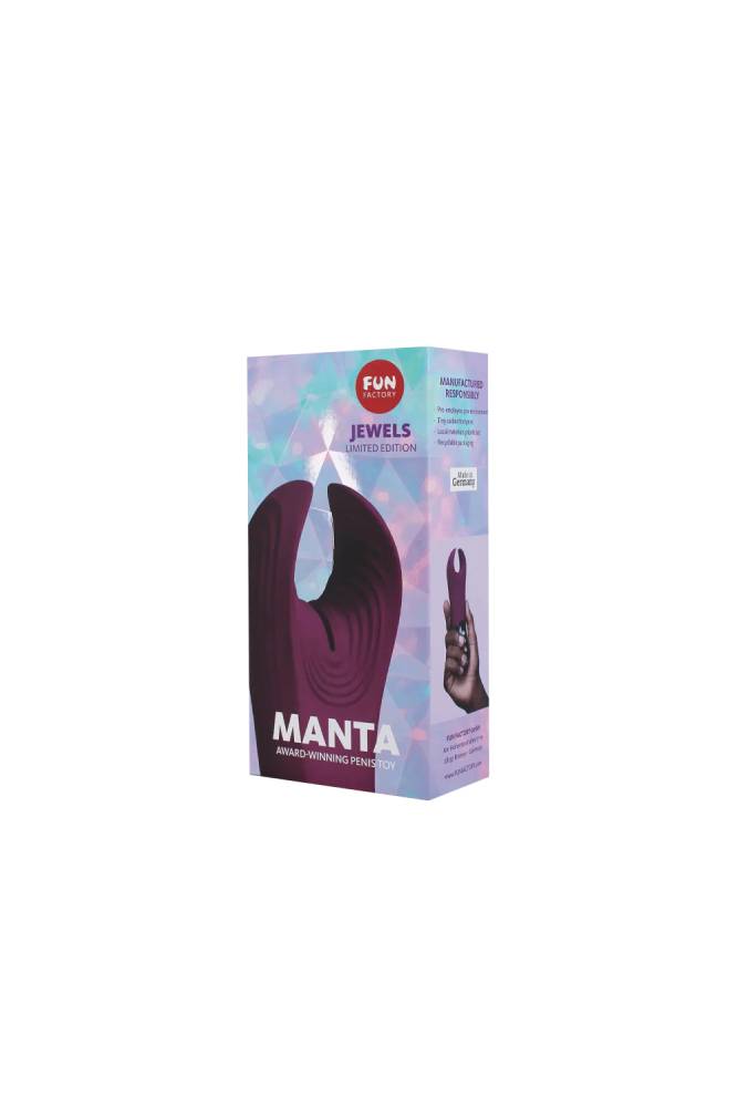 Fun Factory - Jewels - Manta Vibrating Stroker - Purple - Stag Shop