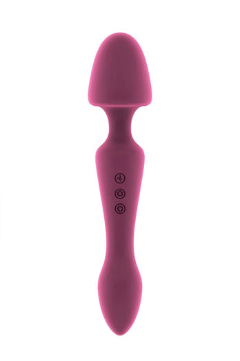 Shots Toys - Jil - Sasha - Dual Ended Wand Vibrator & Massager - Pink - Stag Shop