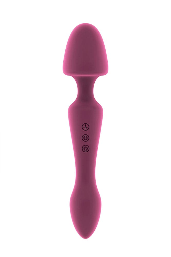 Shots Toys - Jil - Sasha - Dual Ended Wand Vibrator & Massager - Pink - Stag Shop