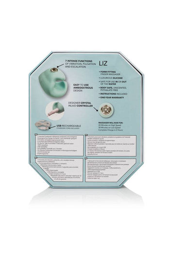 Jopen - Pavé - Liz - Crystal Adorned Finger Massager - Stag Shop