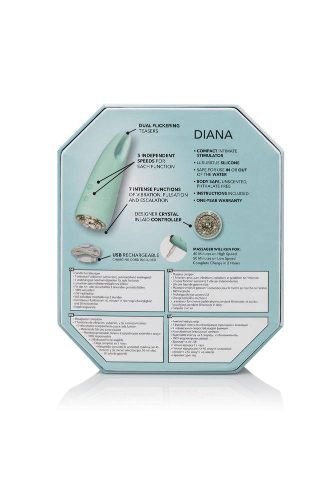 Jopen - Pavé - Diana  - Crystal Adorned Dual Tickler Vibrator - Stag Shop