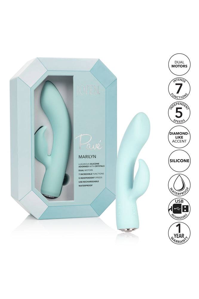 Jopen - Pavé - Marilyn - Crystal Adorned Rabbit Vibrator - Stag Shop