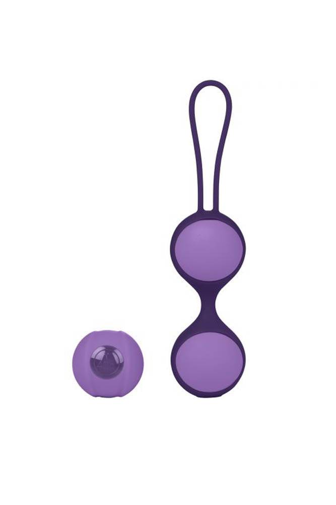 Jopen - Key - Stella II Double Kegel Ball Set - Purple - Stag Shop