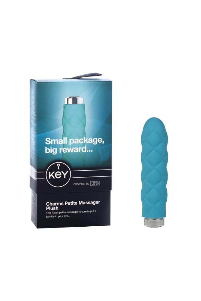 Jopen - Key - Charms Petite Plush Massager - Blue - Stag Shop