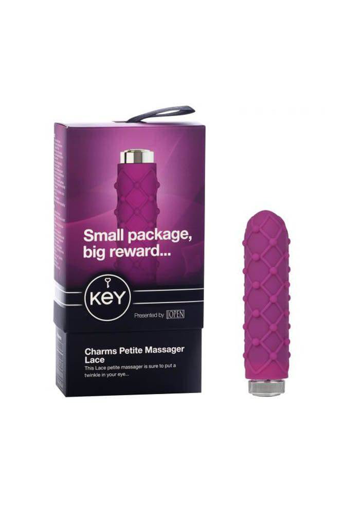 Jopen - Key - Charms Petite Lace Massager - Pink - Stag Shop