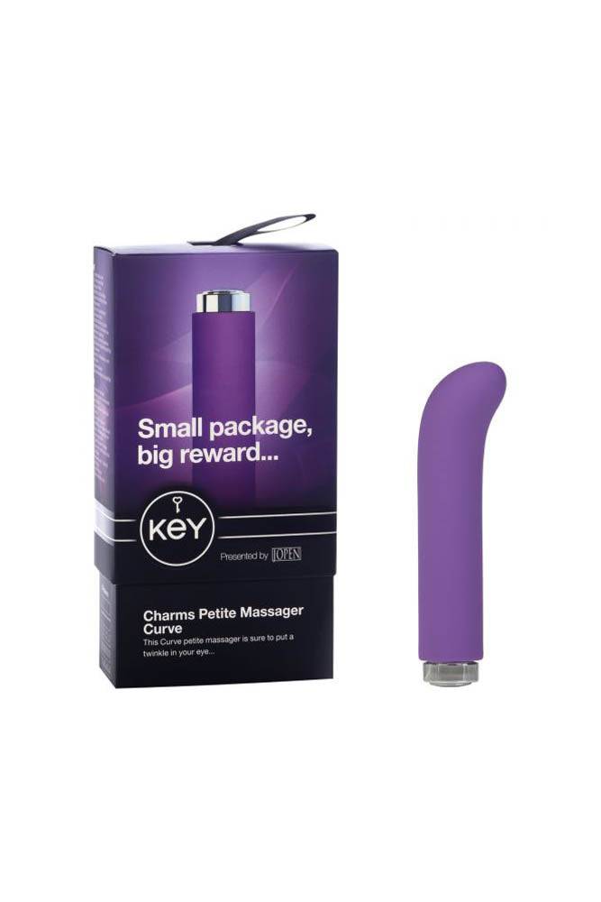 Jopen - Key - Charms Petite Curve Massager - Purple - Stag Shop