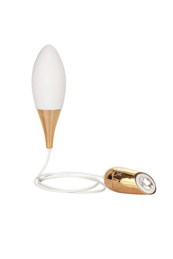 Jopen - Callie - Vibrating Mini Massager - White/Gold - Stag Shop
