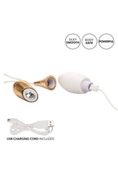Jopen - Callie - Vibrating Mini Massager - White/Gold - Stag Shop