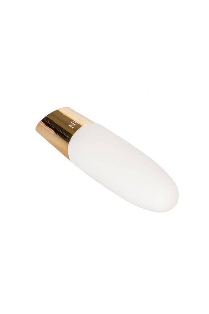 Jopen - Callie - Vibrating Mini Wand - White/Gold - Stag Shop
