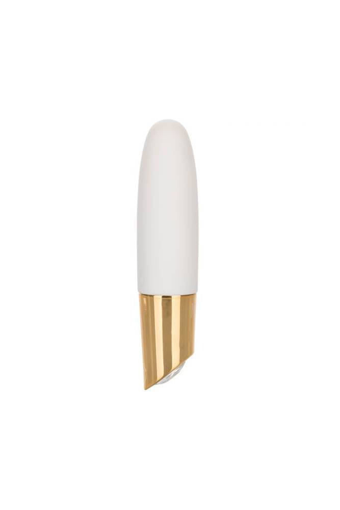 Jopen - Callie - Vibrating Mini Wand - White/Gold - Stag Shop